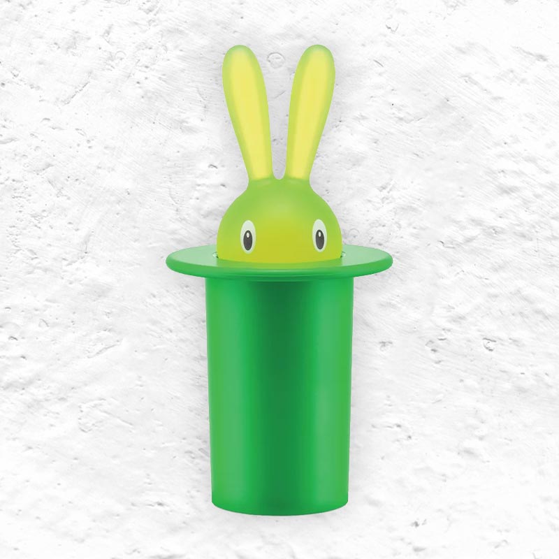 Magic Bunny Toothpick Holder - Green - des. Stefano Giovannoni for Alessi