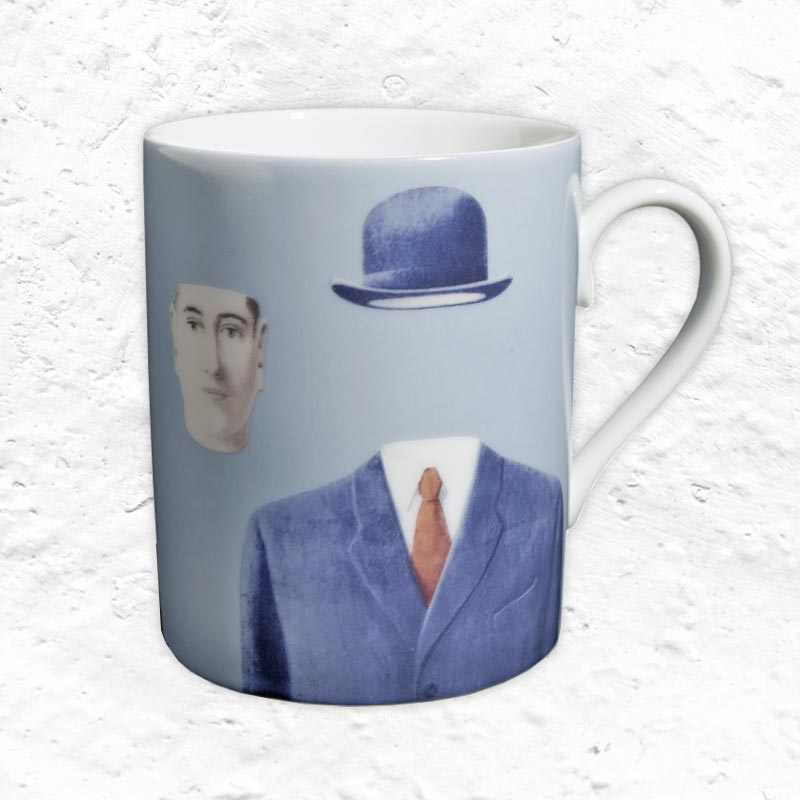René Magritte 'Pelerin' Limoges Porcelain Mug