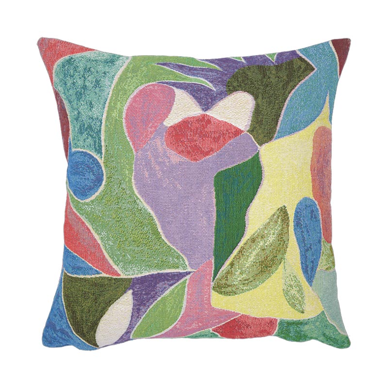 Florent Groc Marie-Laure's Garden cushion, woven by Jules Pansu