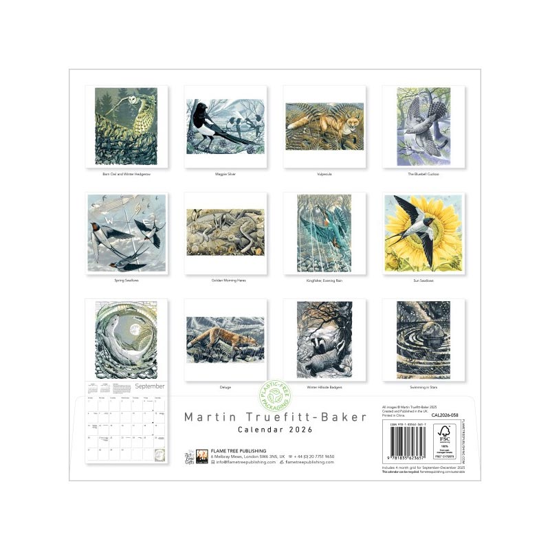 Martin Truefitt-Baker 2026 Wall Calendar