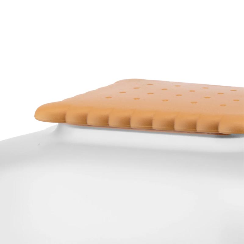 Mary Biscuit Box in ice, des. Stefano Giovannoni for Alessi