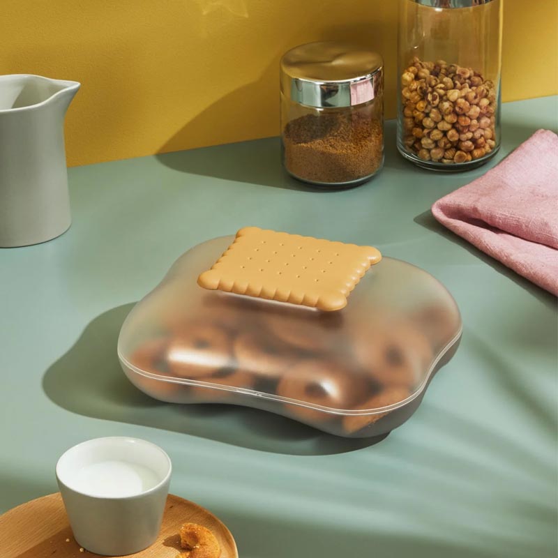 Mary Biscuit Box in ice, des. Stefano Giovannoni for Alessi