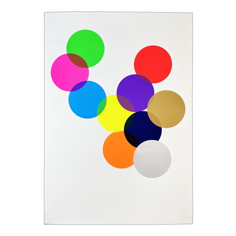 Spot Colours Screenprint by Dan Mather - signed, numbered and blind embossed