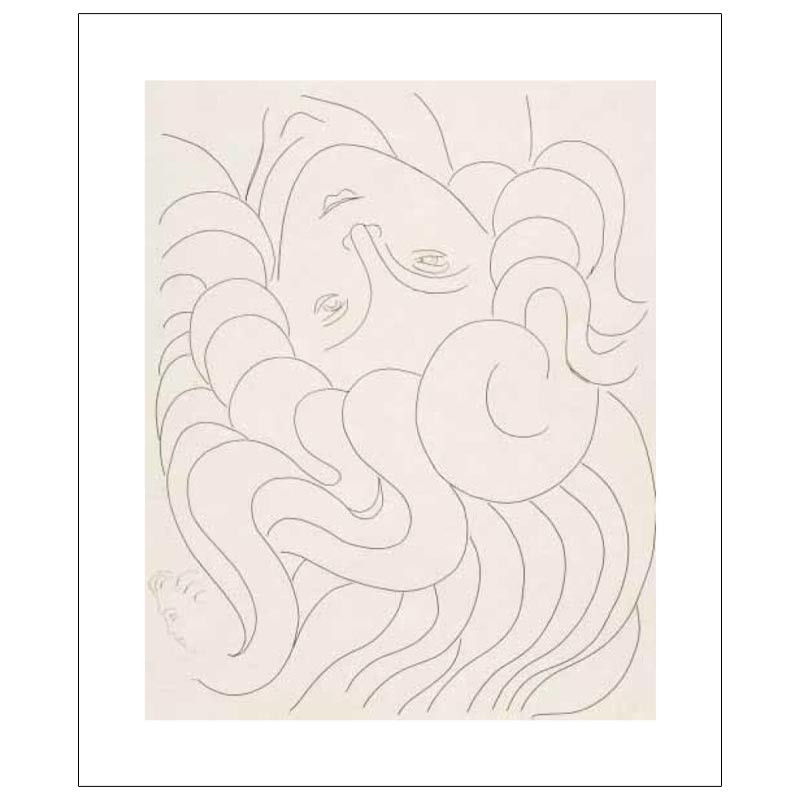 Female Head, 1930-32 poster by Henri Matisse