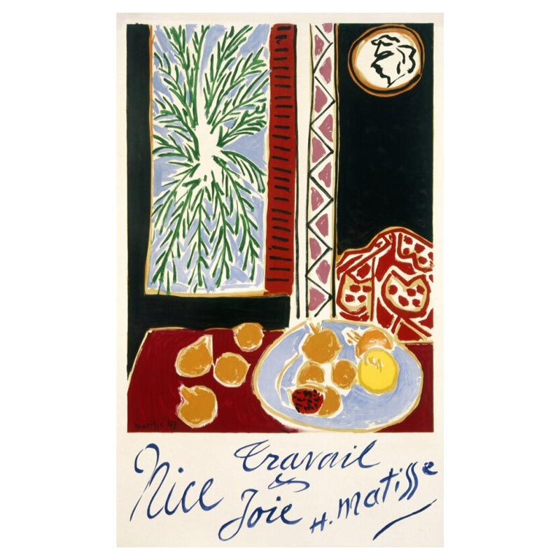 Nice: Travail et Joie, 1947 poster by Henri Matisse