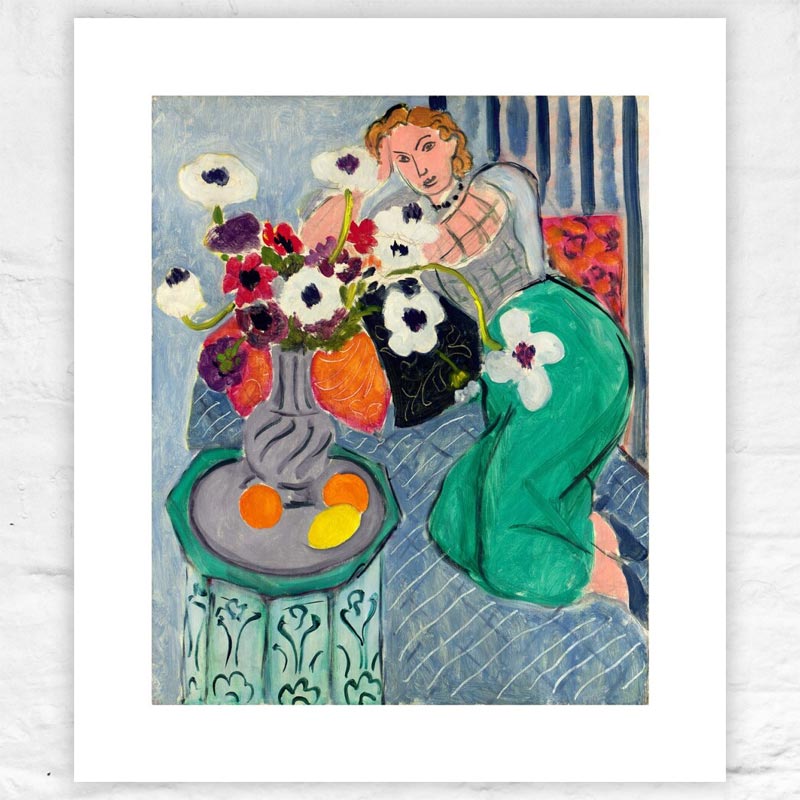 Odalisque, Blue Harmony, 1937 poster by Henri Matisse