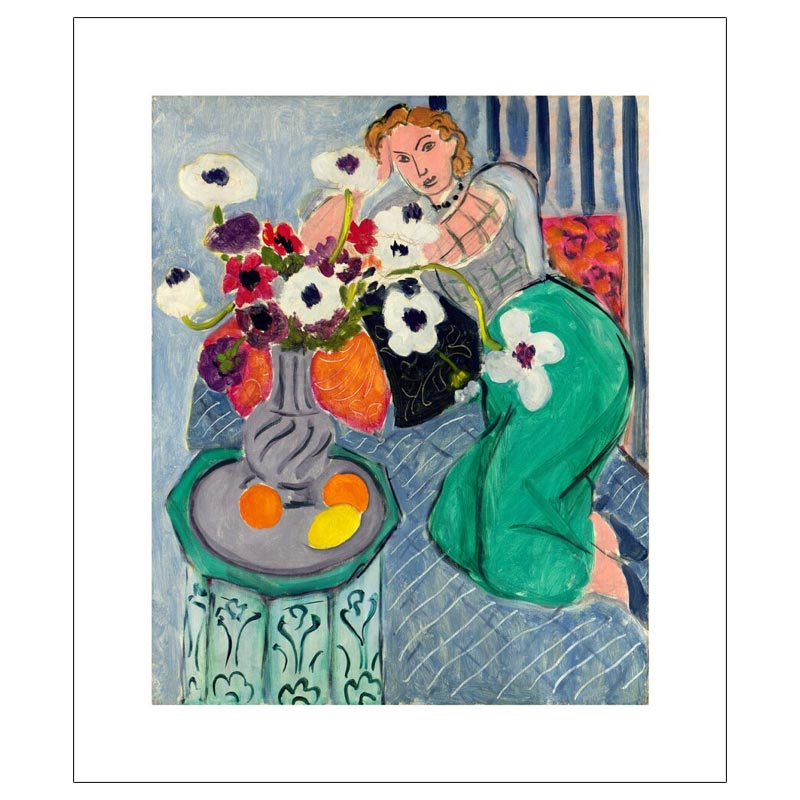 Odalisque, Blue Harmony, 1937 poster by Henri Matisse