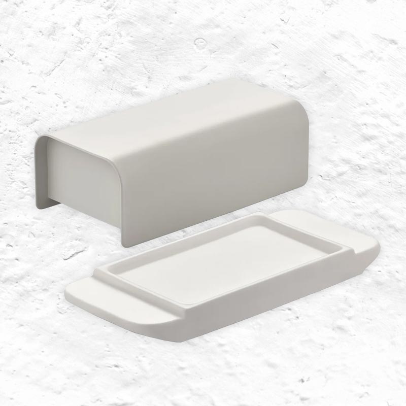 Mattina Butter Dish - Warm Grey - des. BIG-GAME for Alessi