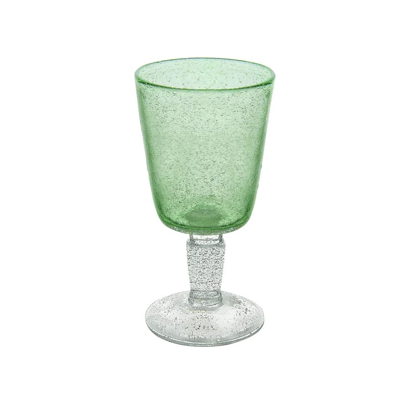 Memento Glass Goblet - Jade - by Serafino Zani