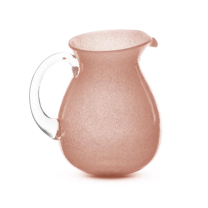 Memento Peach Glass Pitcher - by Serafino Zani