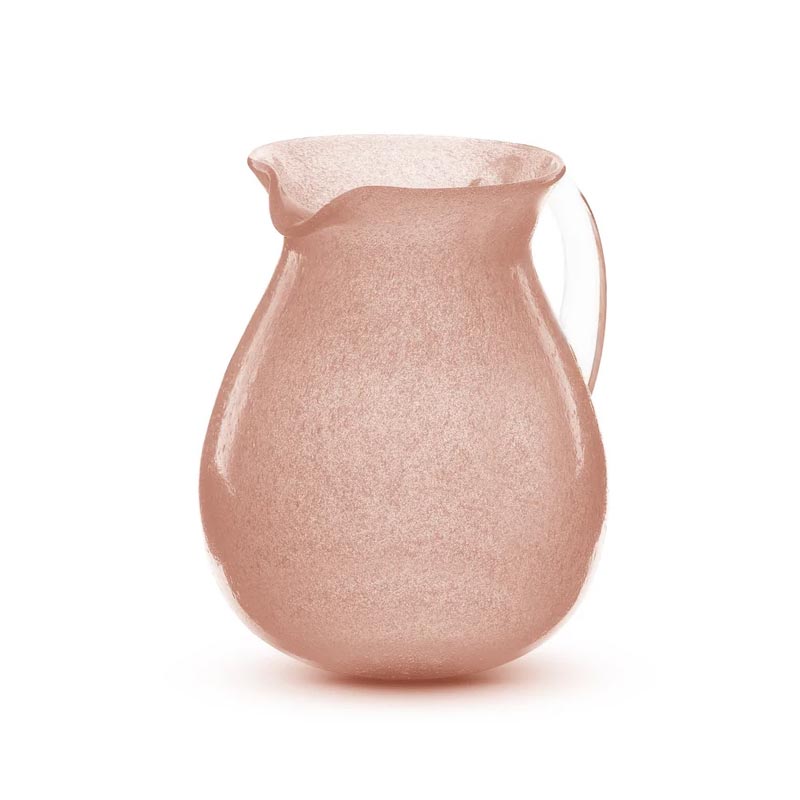 Memento Peach Glass Pitcher - by Serafino Zani