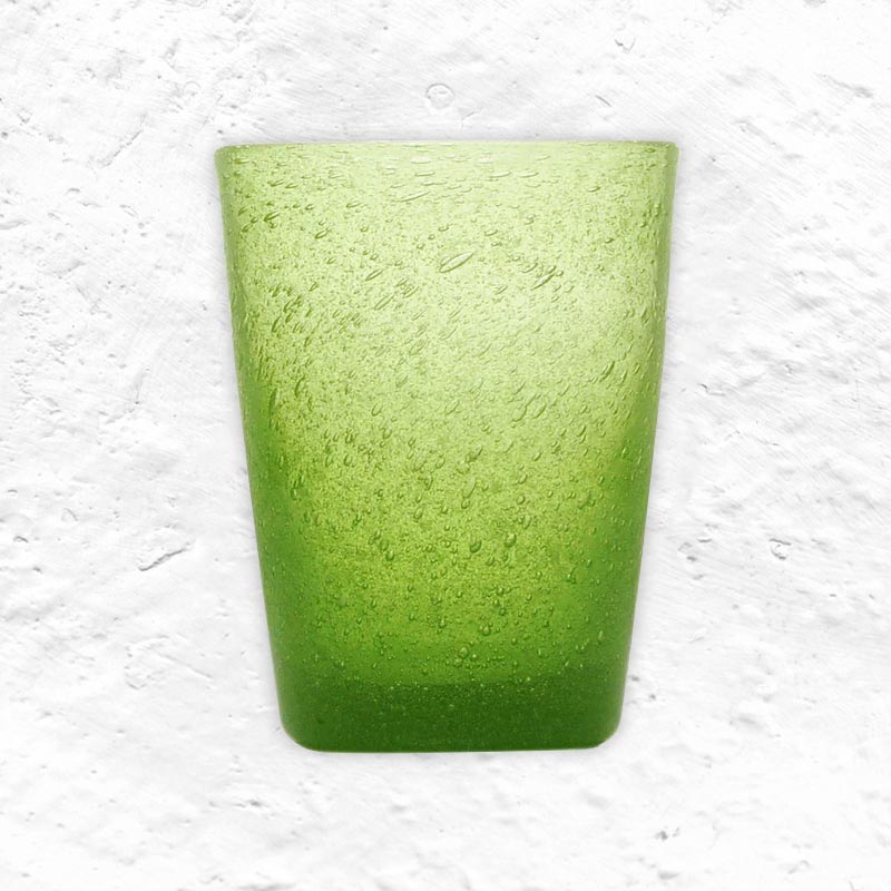 Memento Glass Tumbler - Lime - by Serafino Zani