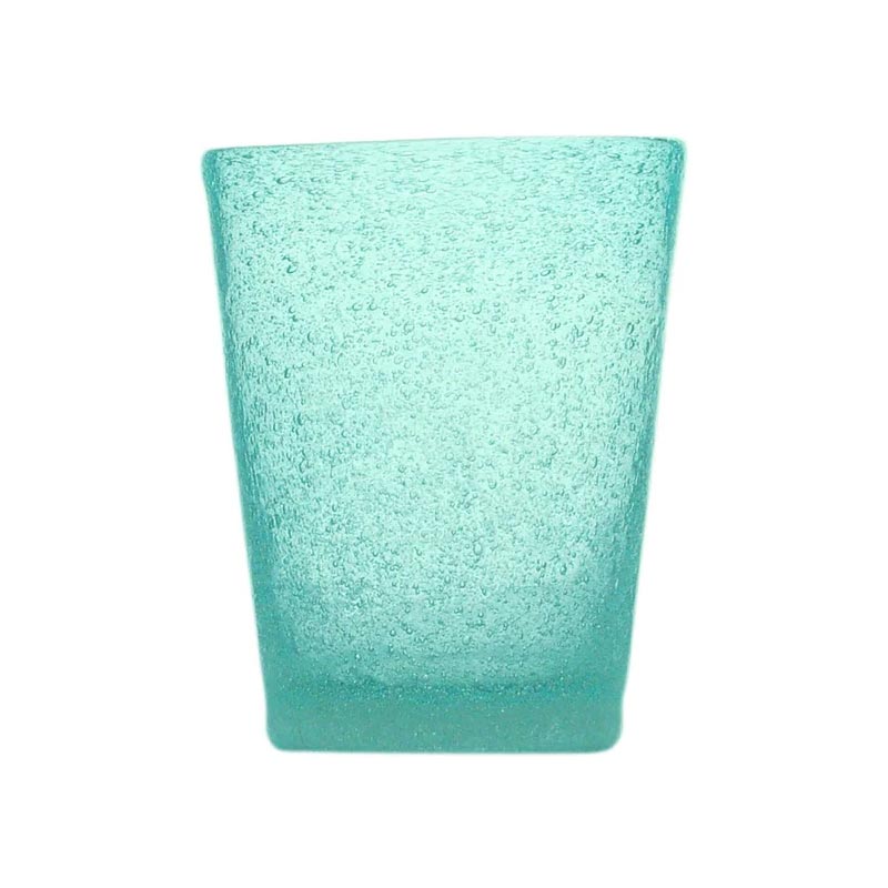 Memento Glass Tumbler - Turquoise - by Serafino Zani