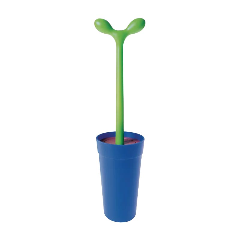 Merdolino Toilet Brush - Blue - des. Stefano Giovannoni
