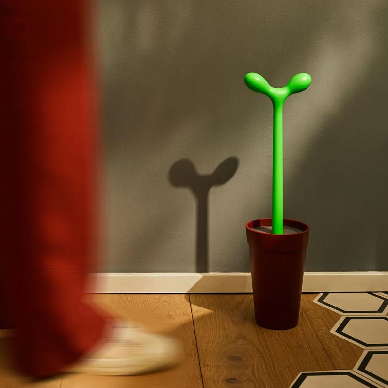 Merdolino Toilet Brush - Brown - des. Stefano Giovannoni