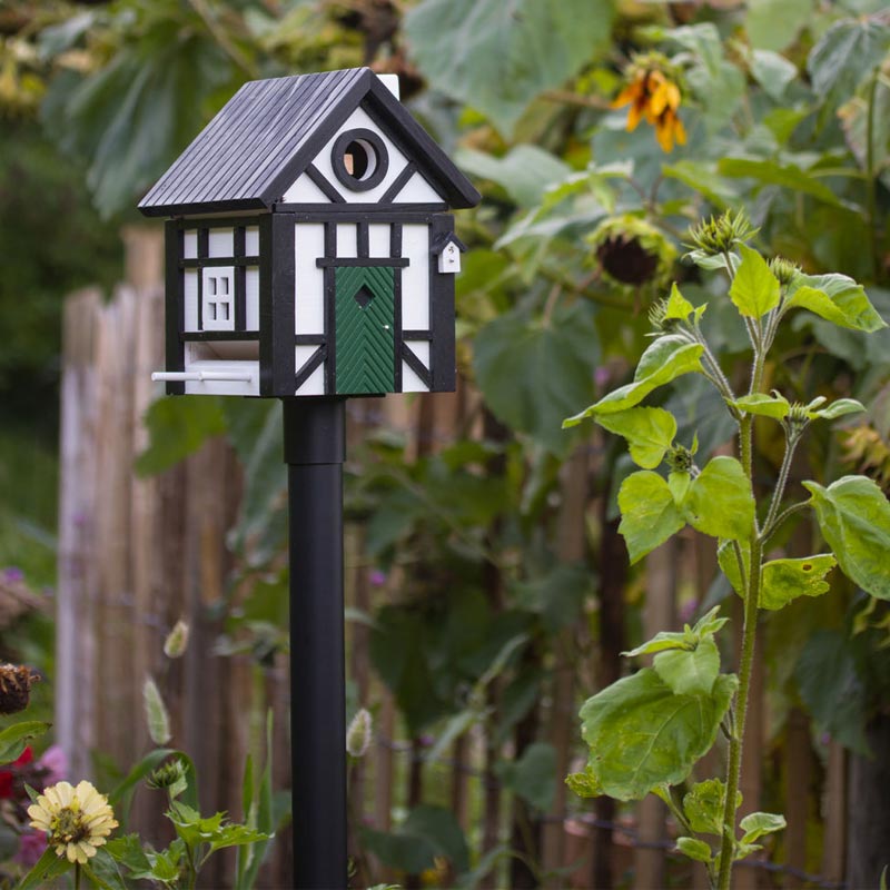 Birdhouse / Bird Feeder Support Pole by Wildlife Garden