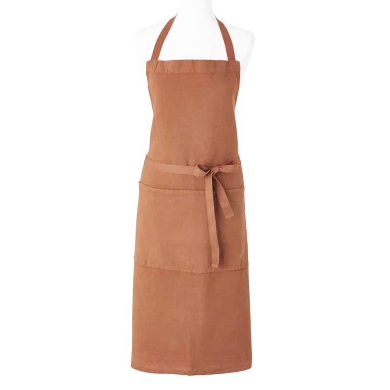 Metiers 60% Cotton 40 % Linen Apron - Fox - by Charvet Editions