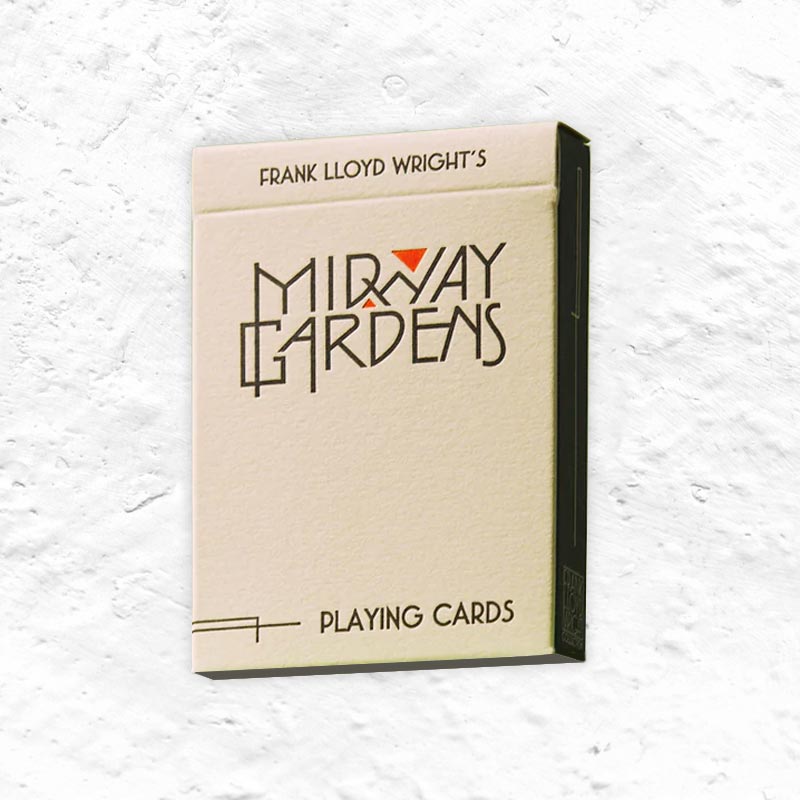 Midway Gardens - Frank Lloyd Wright Playing Cards, by Art of Play
