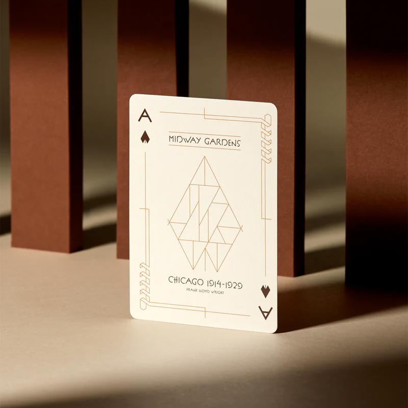 Midway Gardens - Frank Lloyd Wright Playing Cards, by Art of Play