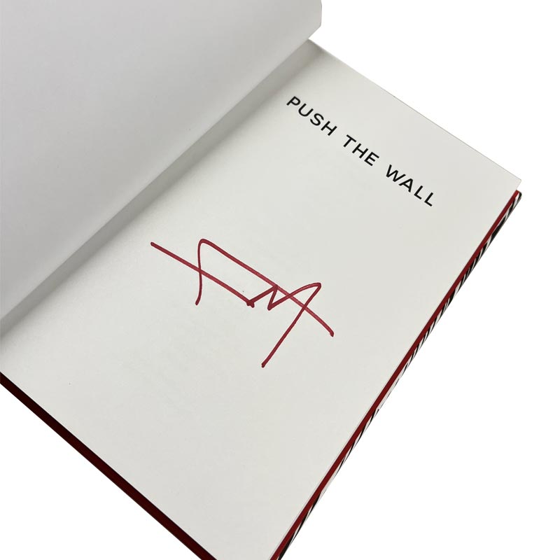 Push the Wall: My Life, Writing, Drawing and the Art of Storytelling by Frank Miller - signed hardback