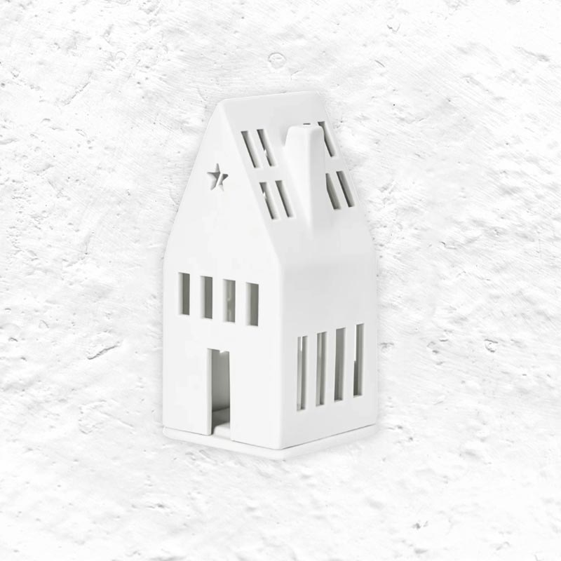 Porcelain Tea Light house - Star - by Räder