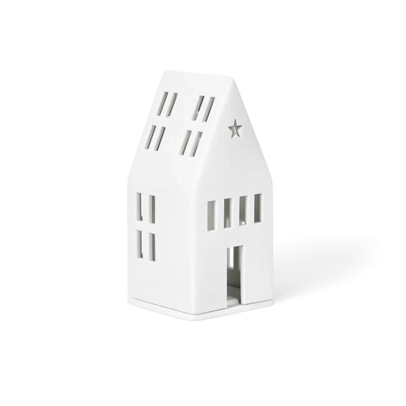 Porcelain Tea Light house - Star - by Räder