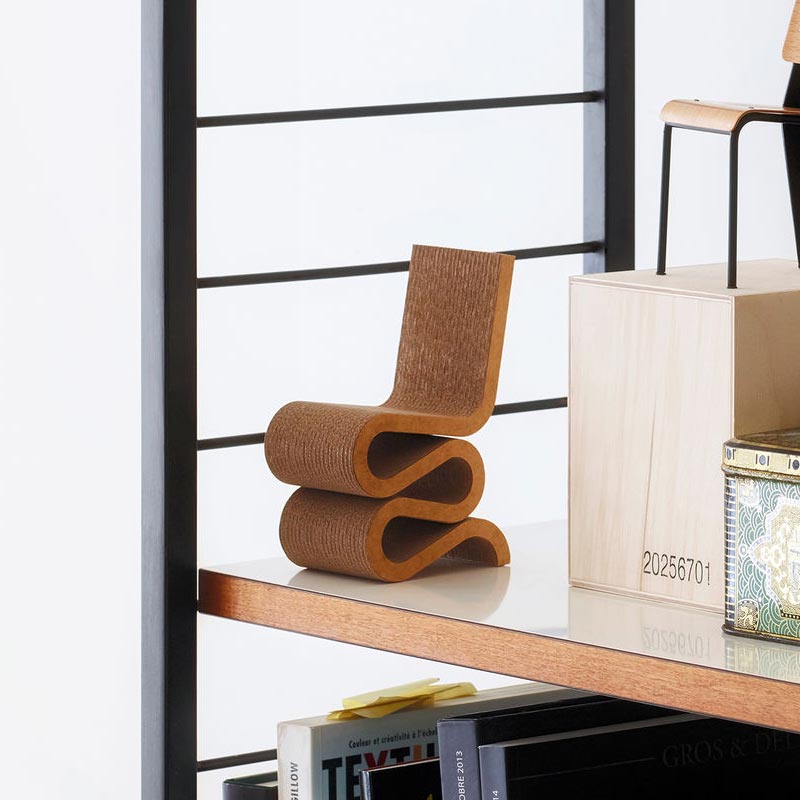 Miniature Wiggle Side chair des. Frank Gehry, 1972 (made by Vitra)