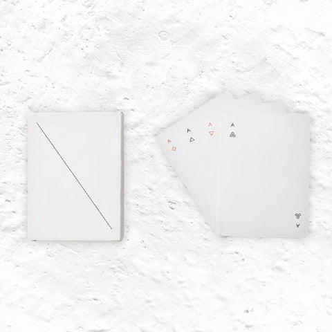 Minim Playing Cards - White - des. Joe Doucet
