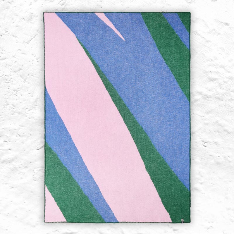 Mint wool throw des. Mara Tschudi for ZigZagZurich