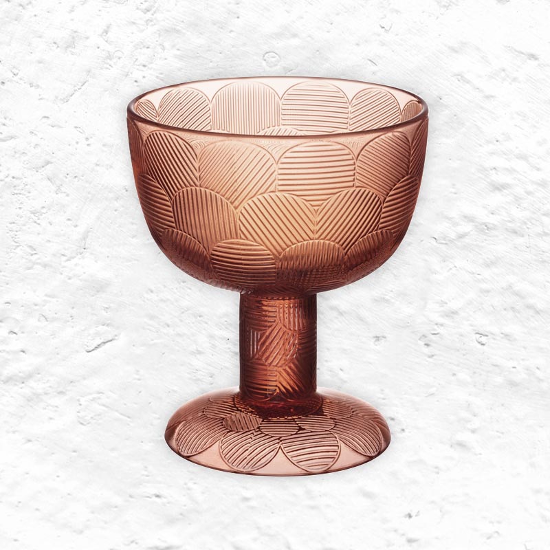 Miranda bowl - 145mm - salmon pink - des. Heikki Orvola for Iittala