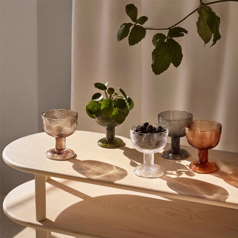 Miranda bowl - 145mm - salmon pink - des. Heikki Orvola for Iittala