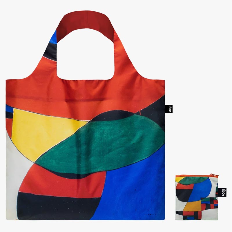 LOQI Foldaway Shopping Bag - Joan Miró - Woman, Bird and Star