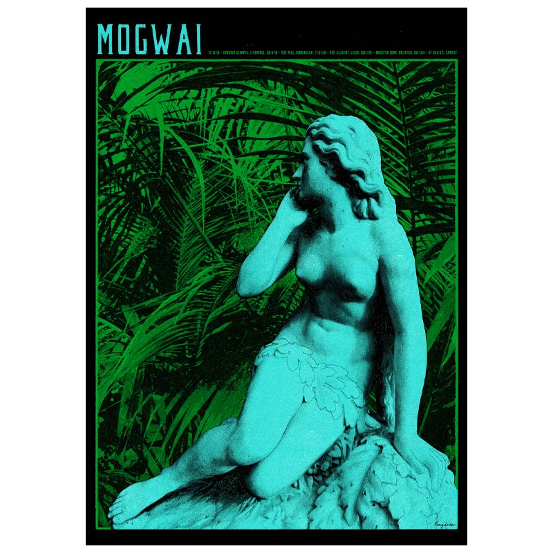 Mogwai UK Tour 2018 poster by Tommy Davidson-Hawley - artist's proofs