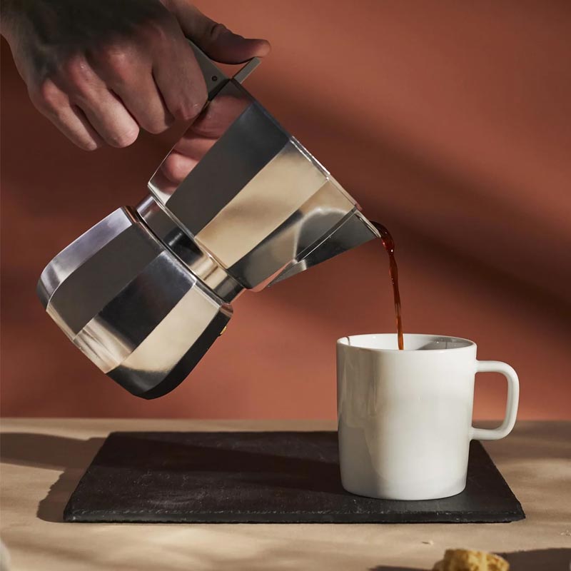 Moka Espresso Coffee Maker (induction hob) - 9 cup - des. David Chipperfield (made by Alessi)