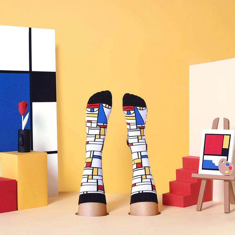 Feet Mondrian Artist Socks