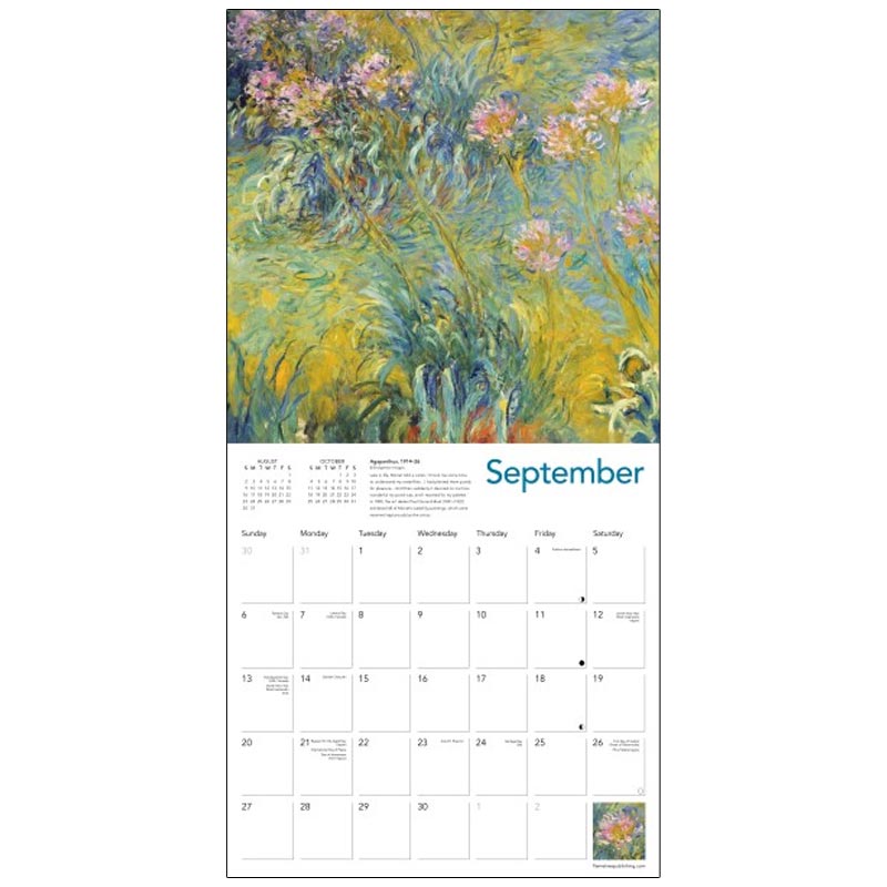 Monet's Waterlilies 2026 Wall Calendar