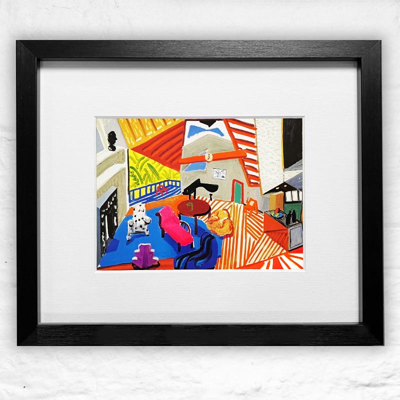 Montcalm Interior at Seven o'clock (Mini-Frame) by David Hockney