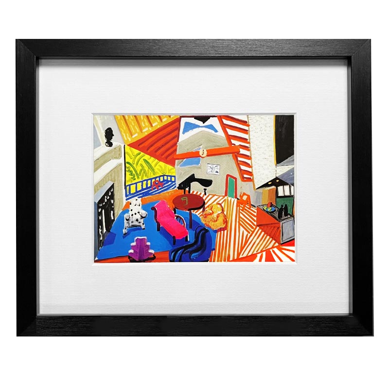 Montcalm Interior at Seven o'clock (Mini-Frame) by David Hockney