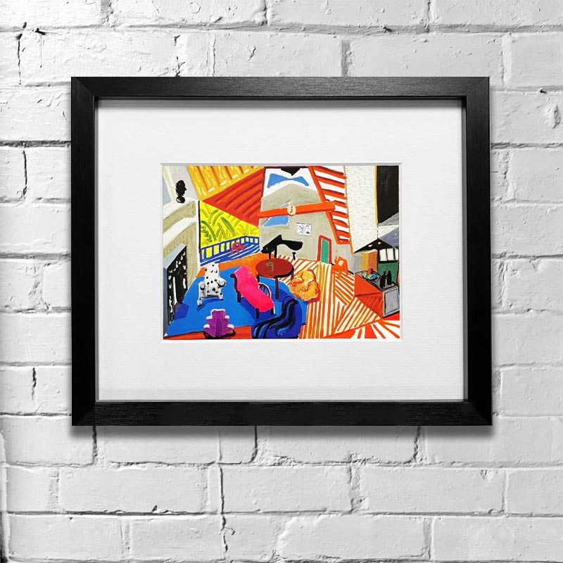 Montcalm Interior at Seven o'clock (Mini-Frame) by David Hockney