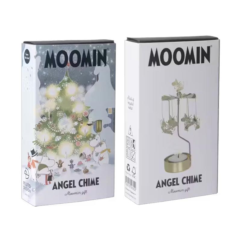 Angel Chime 'Moomin Gift' Gold Tealight Holder