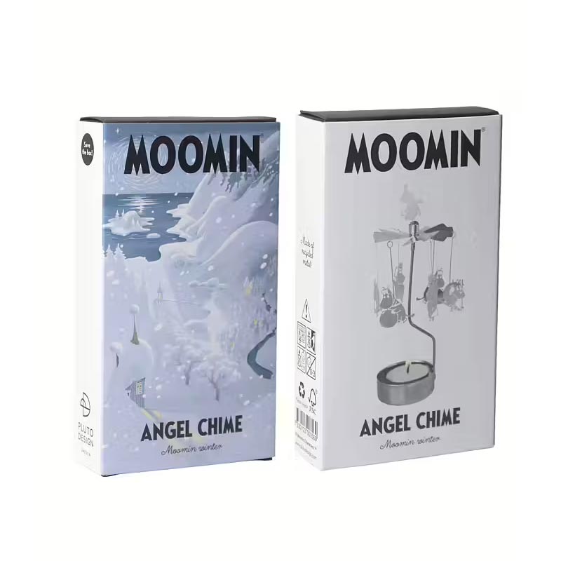 Angel Chime 'Moomin Winter' Silver Tealight Holder