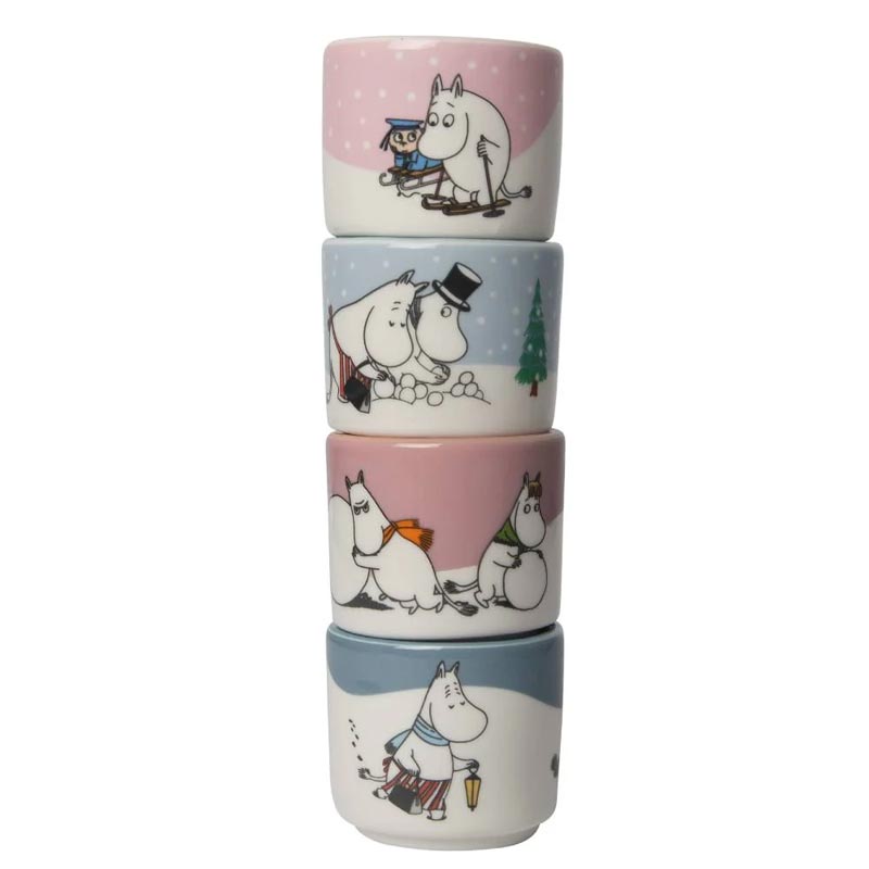 Moomin Winter Egg Cups - Set of 4 - by Pluto Design