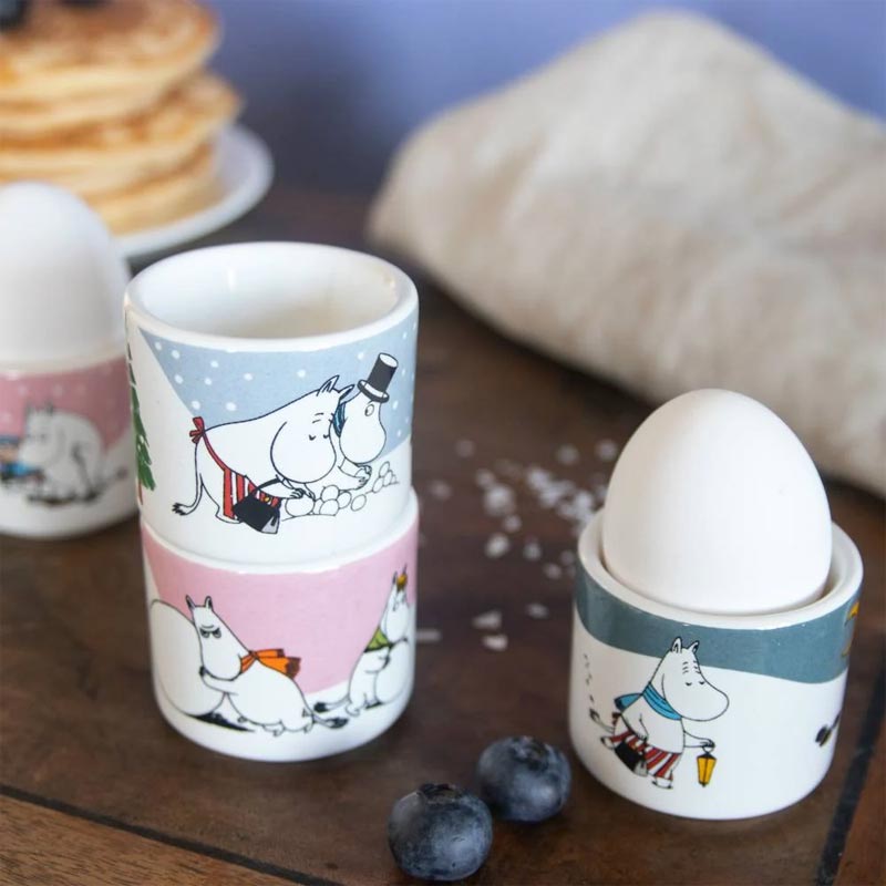 Moomin Winter Egg Cups - Set of 4 - by Pluto Design