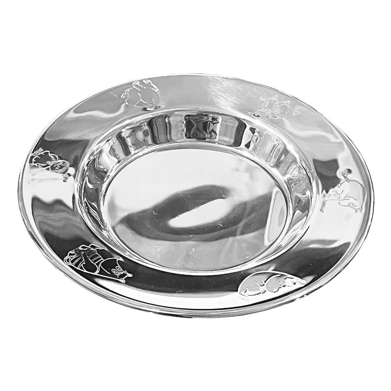 Moomin Characters Plate - stainless steel - made by Nordahl Andersen