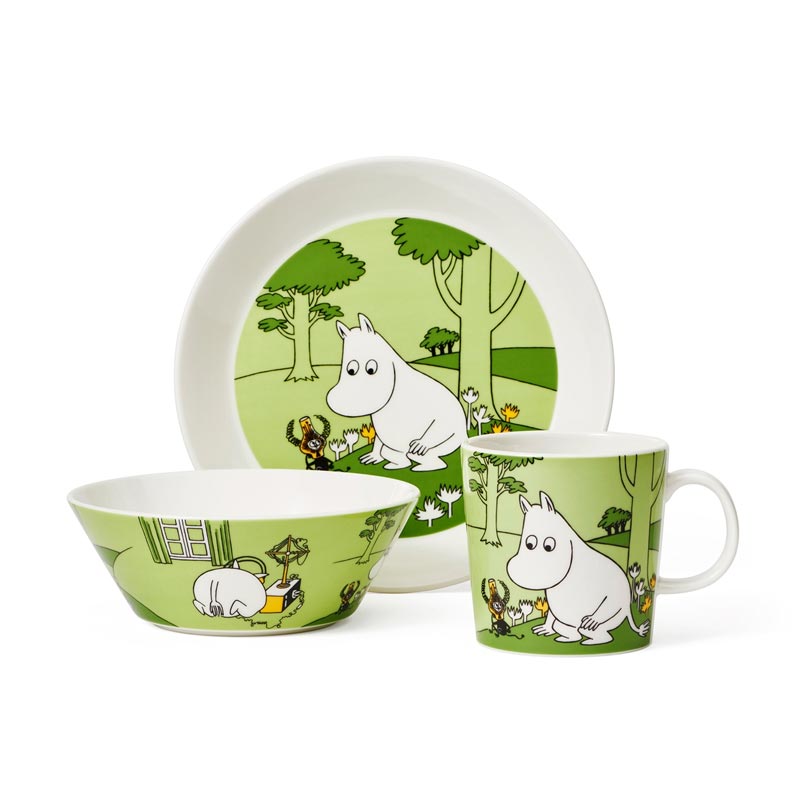 Moomin bowl - Moomintroll, Grass Green