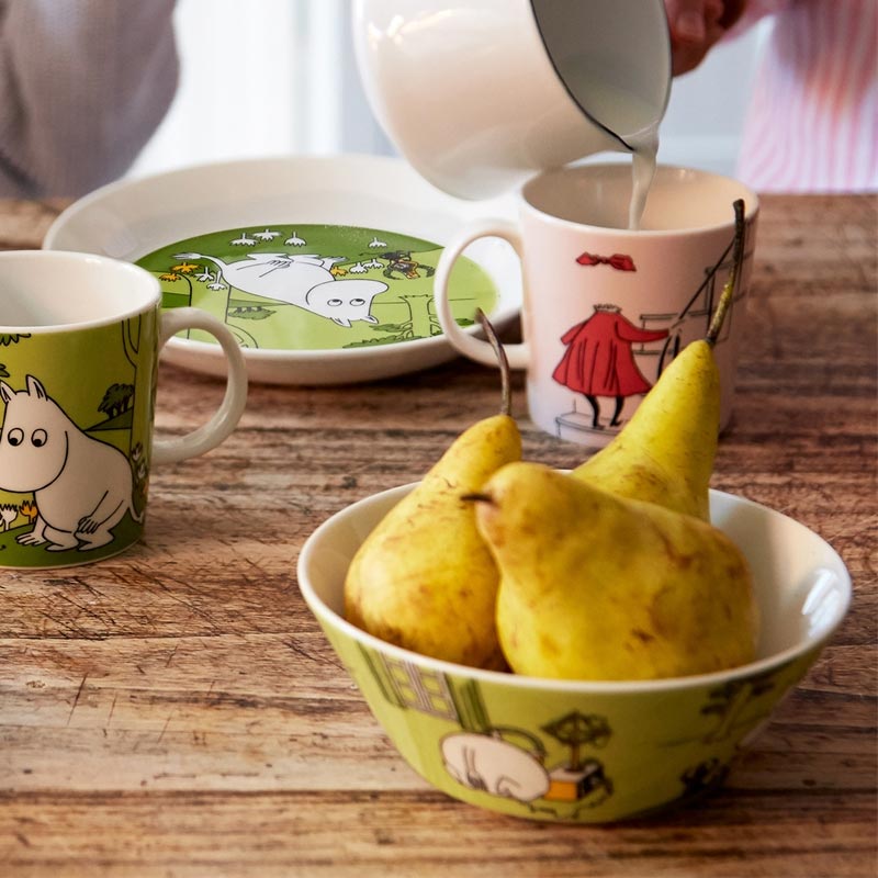 Moomin bowl - Moomintroll, Grass Green