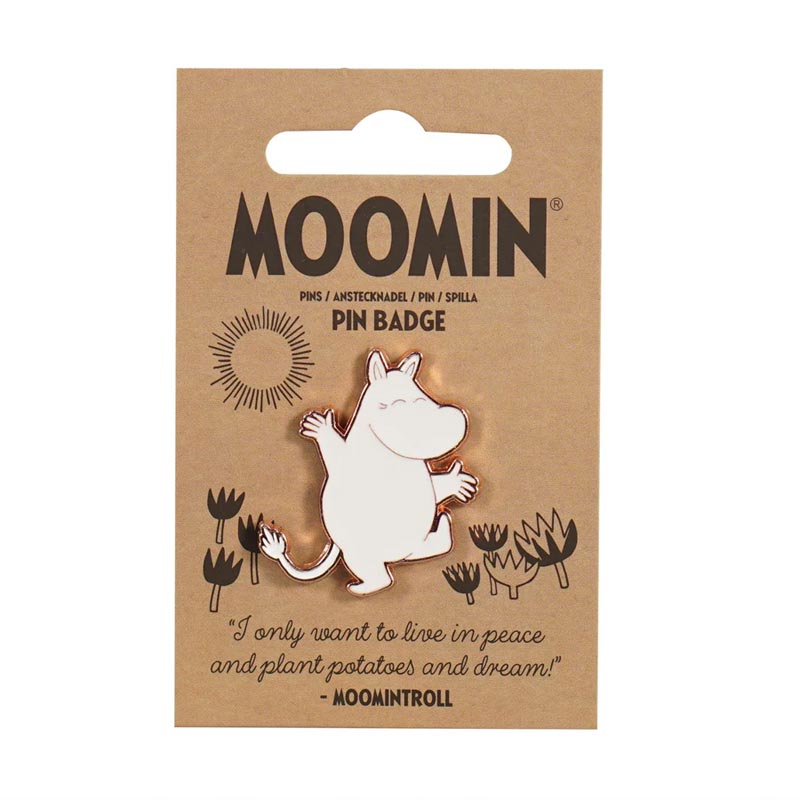 Moomin Troll Pin Badge - by Half Moon Bay