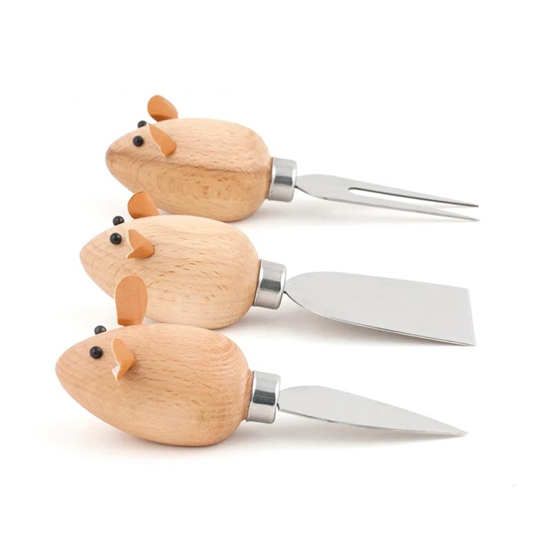 Three Blind Mice Cheese Knives - Set of Three - des. Tim Kennedy for Kikkerland