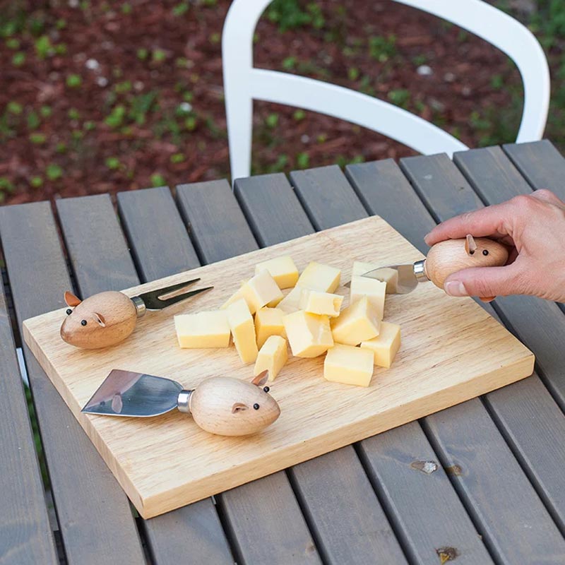 Three Blind Mice Cheese Knives - Set of Three - des. Tim Kennedy for Kikkerland