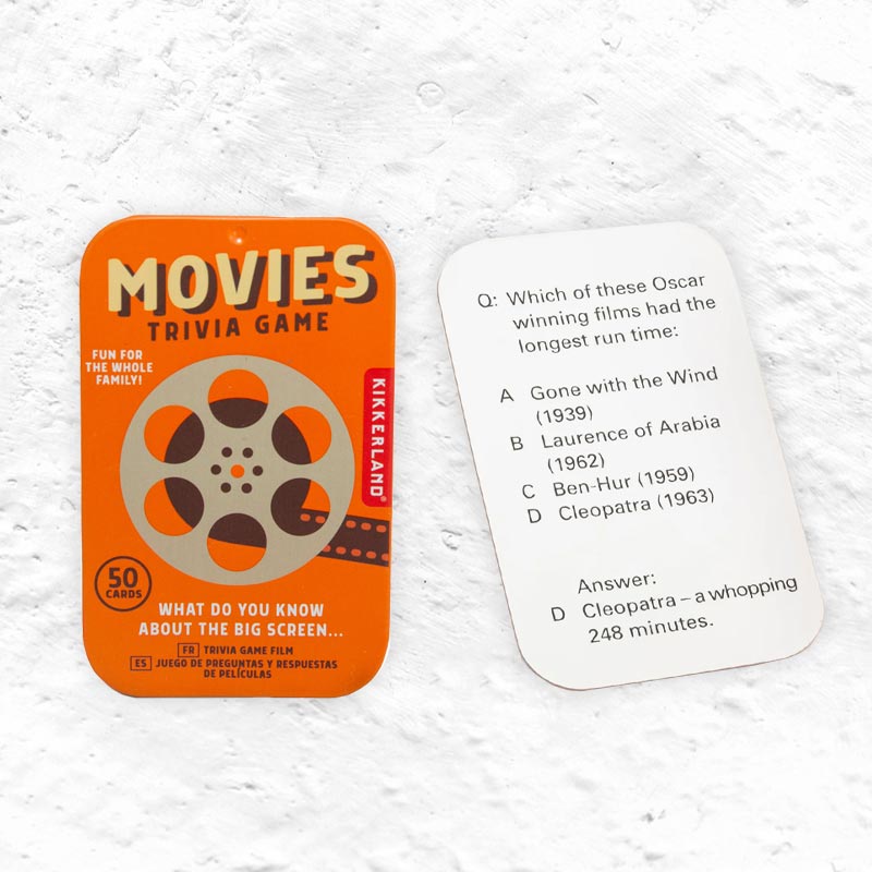 Movies Trivia Game by Kikkerland
